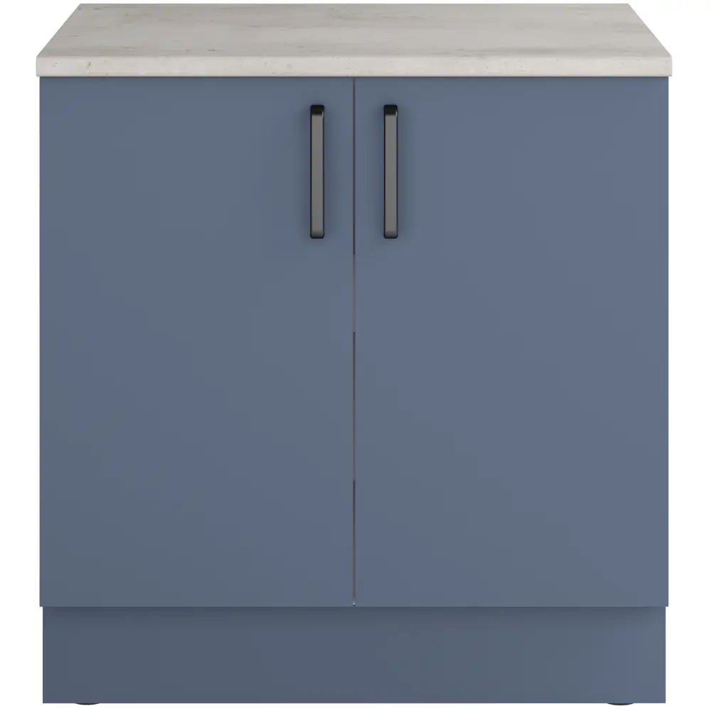 Кухонный шкаф напольный Нокса 80x86x56 см ЛДСП цвет голубой Santreyd STLM-2155564 - Вид №3