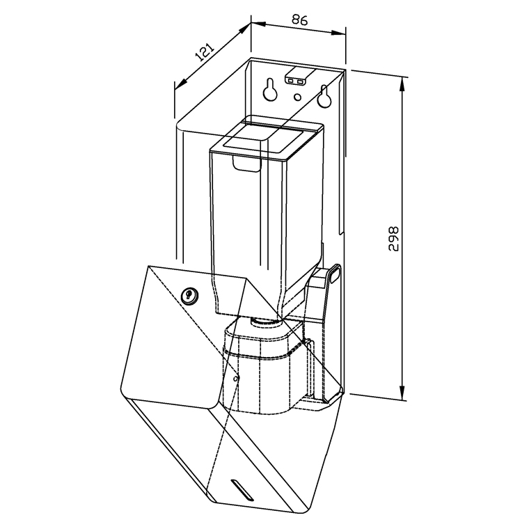 728818 Сенсорный дозатор жидкого мыла PP102e-1 WAGNER_EWAR Wagner Ewar  - Вид №1
