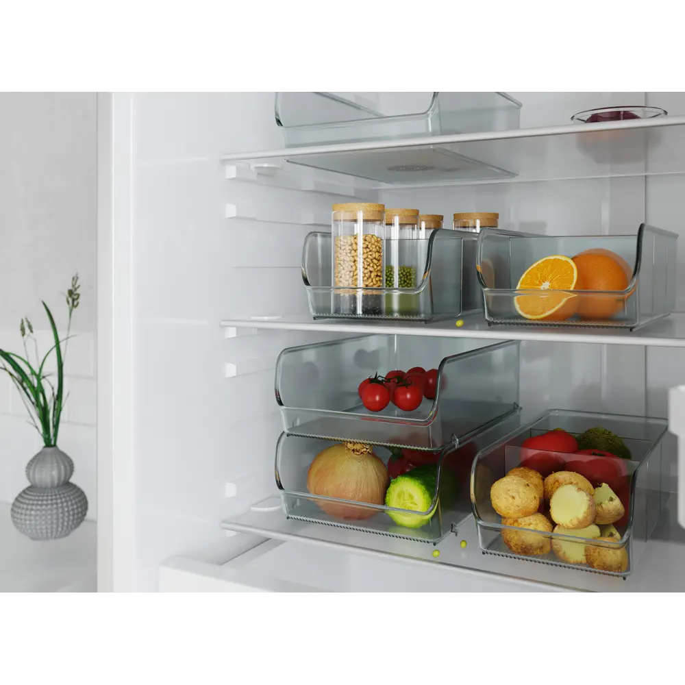 Органайзер для холодильника KONSENSA 27.9x13.9x8.9 см пластик прозрачный STLM-2100330 - Вид №3
