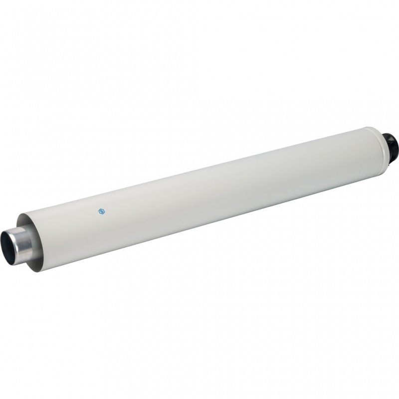 Труба дымохода STOUT коаксиальная 60/100  854 мм с проходом через стену и оконечником SCA6010000830 - Вид №1