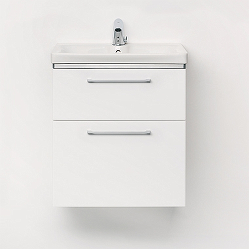 9610121101 IDO Glow напольная тумба под умывальник, с двумя ящиками, W = 880 мм, W1 = 900 мм, белый - Вид №2