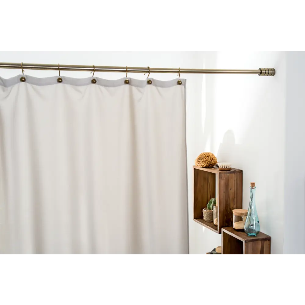 Штора для ванны Naturel, 180х200 см, полиэстер, цвет бежевый MOROSHKA STLM-2082888 - Вид №7