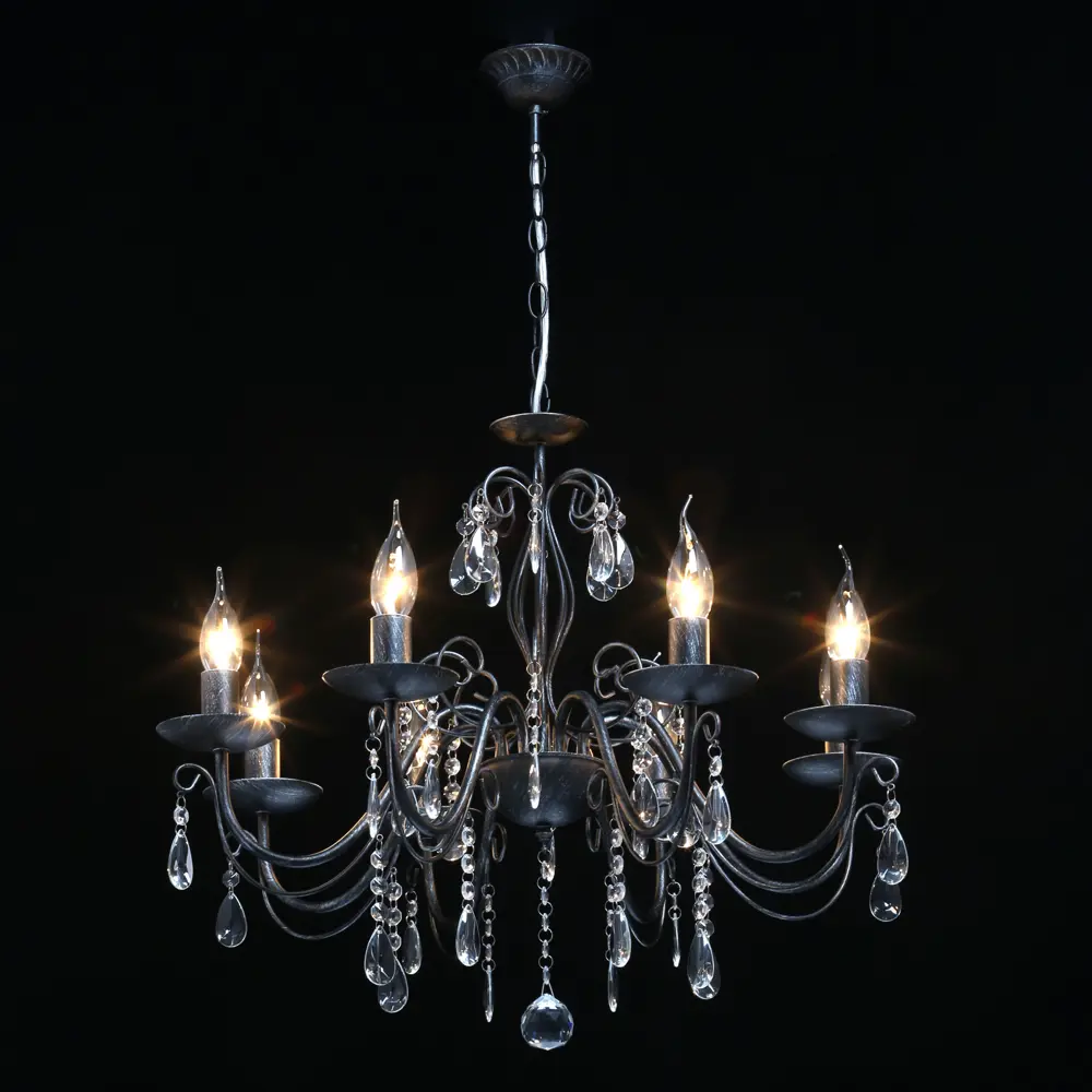 Люстра De Markt Аврора с хрустальными подвесками для гостиной и столовой 82312578 STLM-0024422 - Вид №5