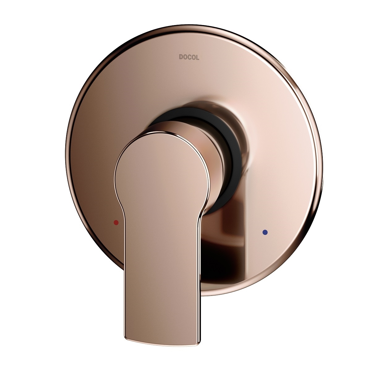 01003330 Однорычажная отделка для душа из матовой меди и гигиенического душа Docol ARGON 