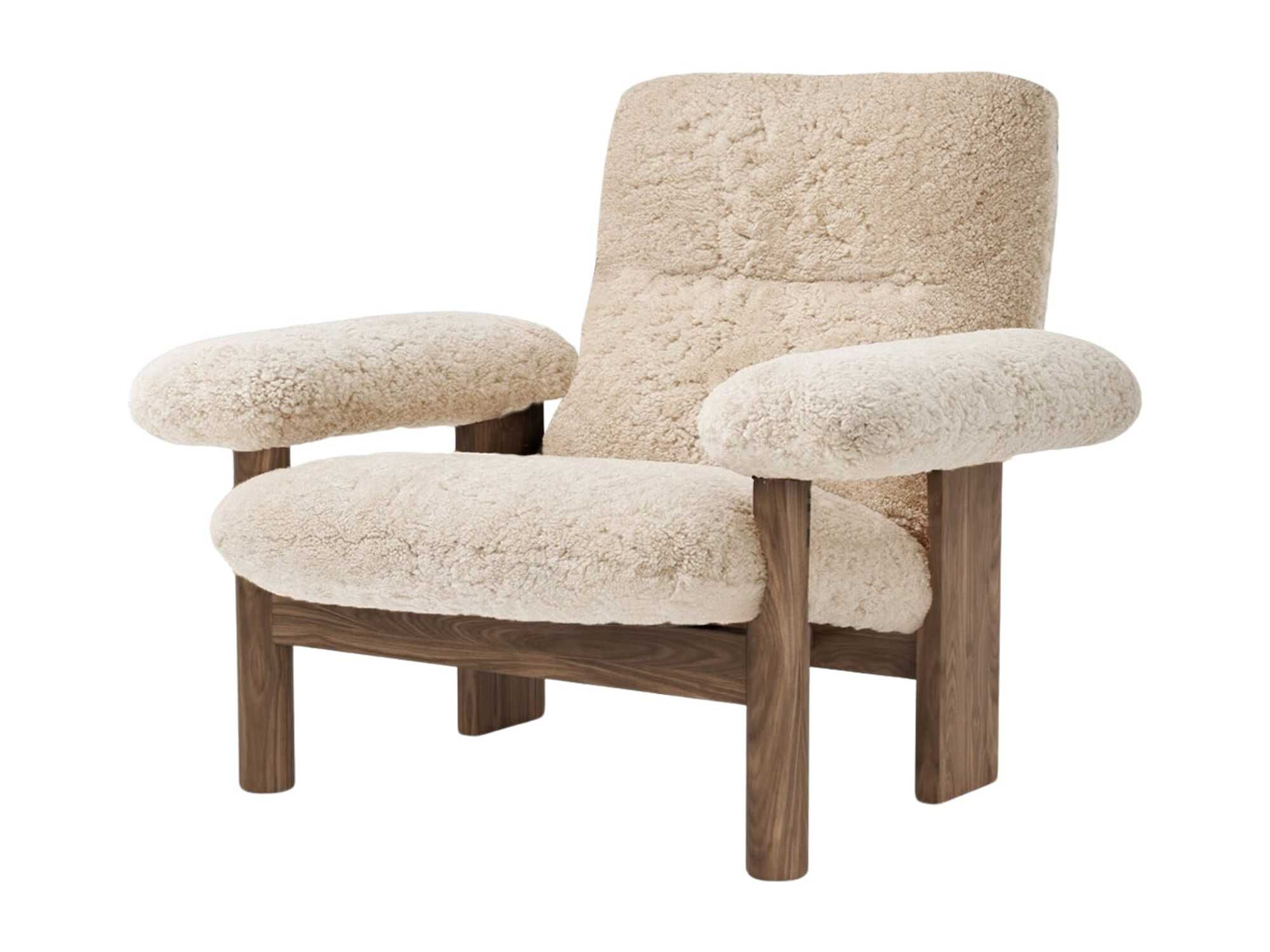 Кресло из овечьей шерсти с подлокотниками Audo Copenhagen Бразилиа ARCH-00127907