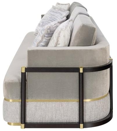 FRATO 3-х местный бархатный диван Como Fup220020aaa - Вид №2