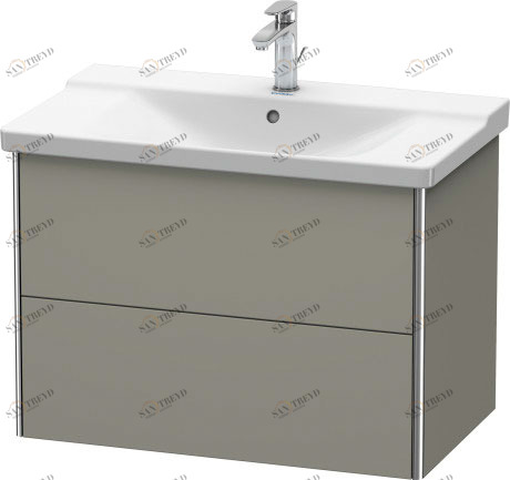 XS418109292 Тумбочка подвесная XSquare #XS4181 810 x 473 мм Каменно-серый шелковисто-матовый лак Duravit