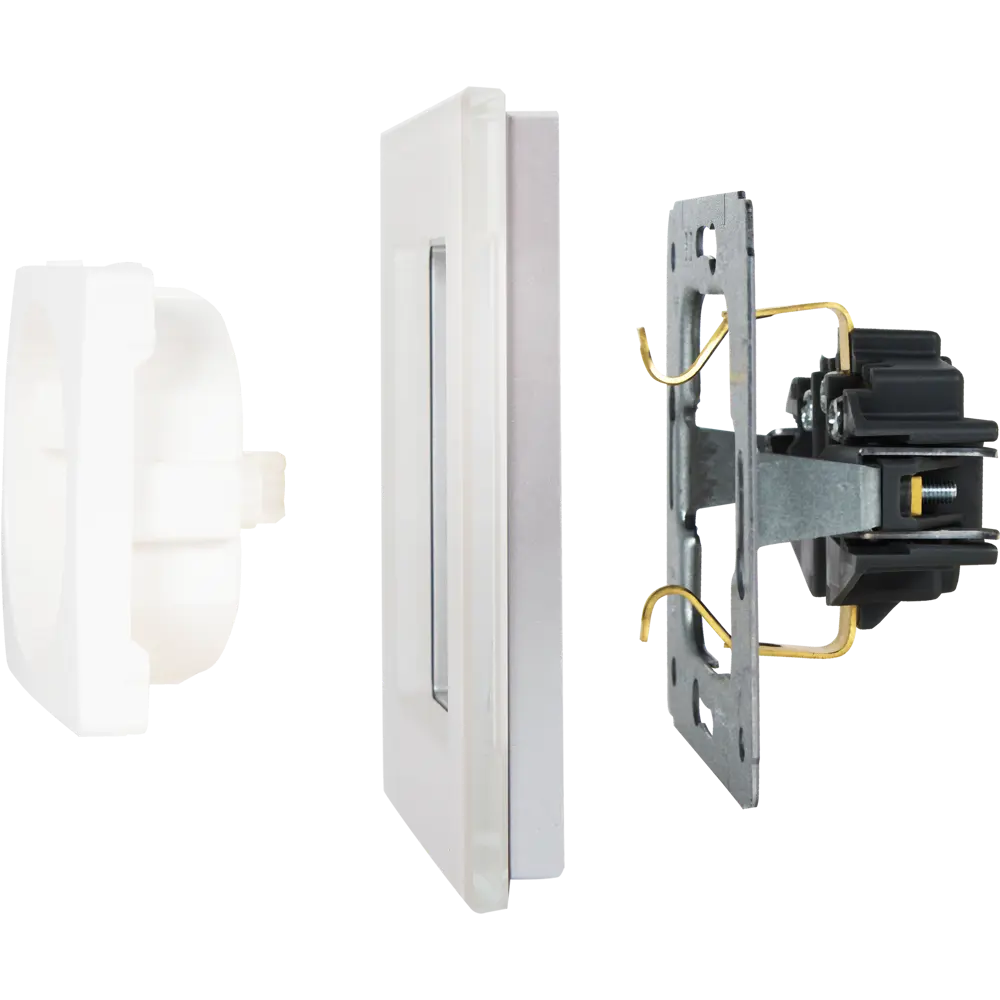 Рамка для розеток и выключателей Werkel Favorit 1 пост стекло цвет дымчатый STLM-2073704 - Вид №3