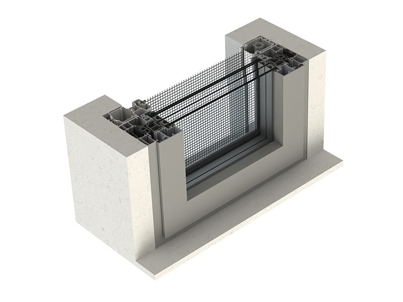 Боковая встраиваемая раздвижная москитная сетка Mv Line противомоскитные сетки-встраиваемые сбоку ARCH-00108232 - Вид №1