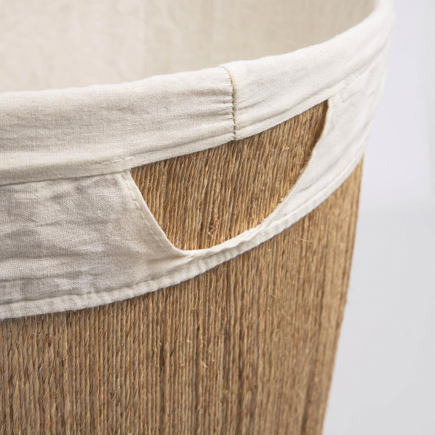 108729 Набор из 2 круглых корзин для белья из 100% джута с натуральной отделкой La Forma Estibalis  - Вид №1
