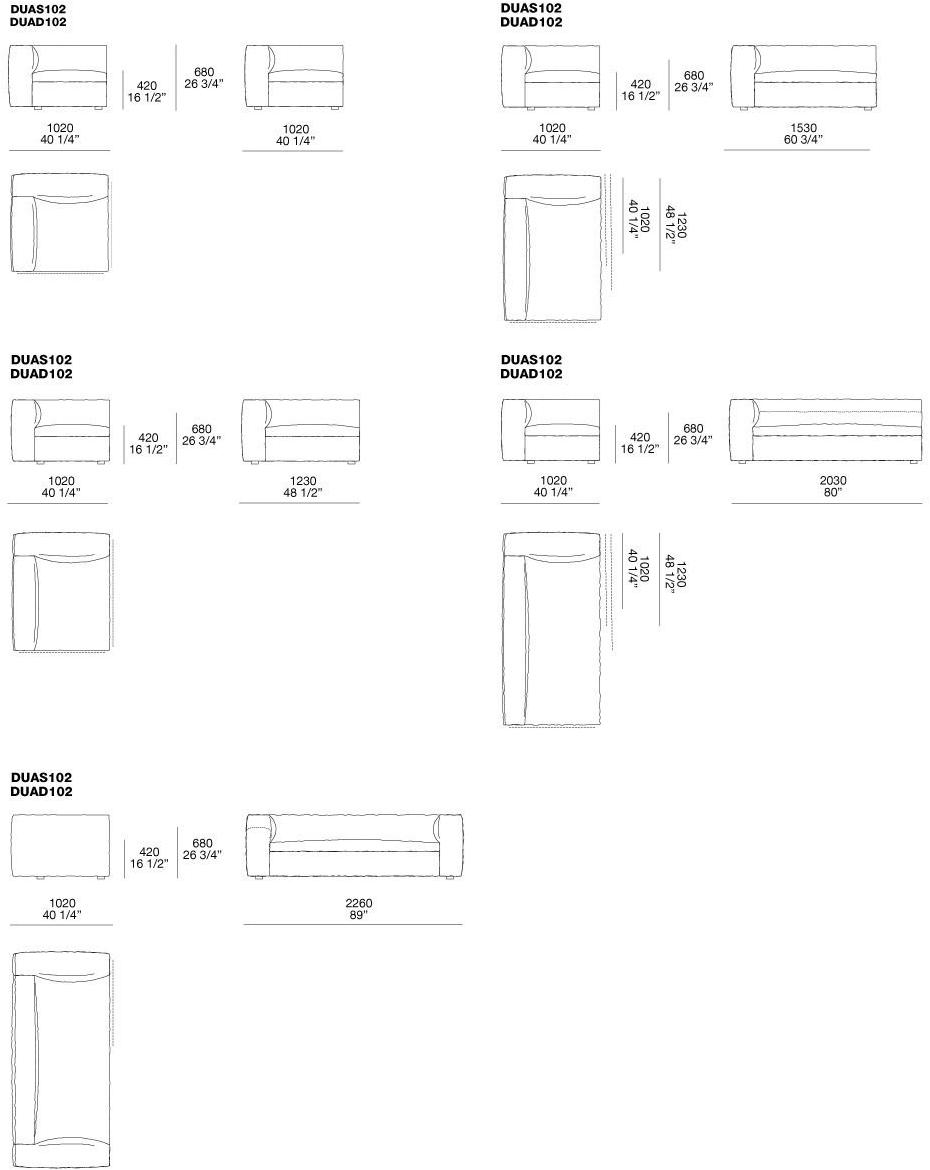 Poliform Угловой диван в коже Dune sun-id-1474495 - Вид №5