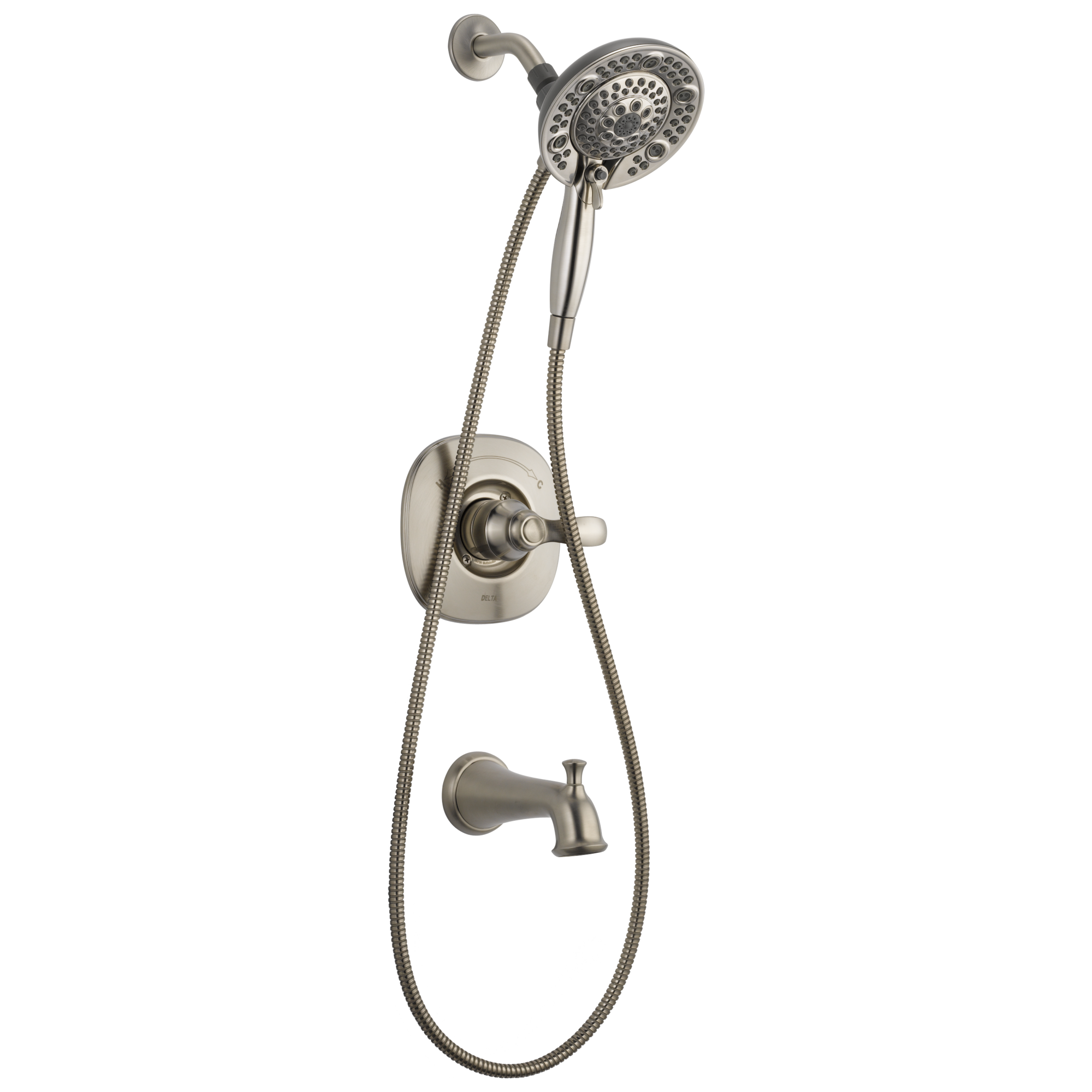144710-SS-I20 Ванна и душ Monitor® серии 14 с In2ition® Delta Faucet Nura Нержавеющая сталь