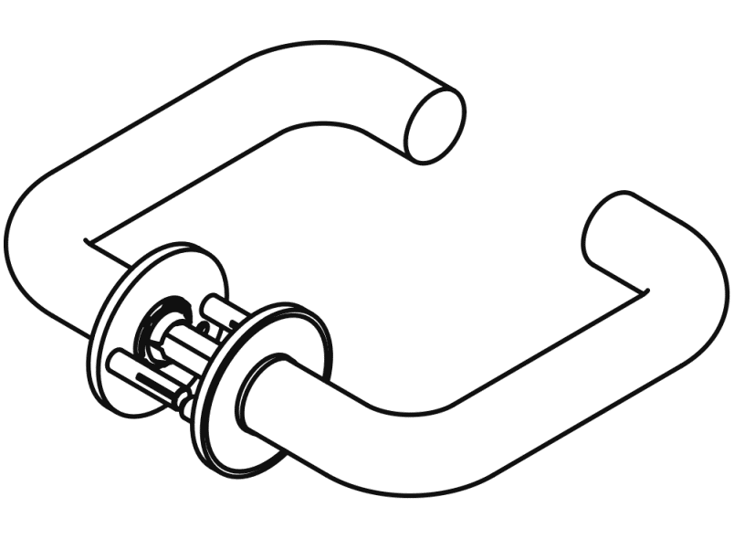 111PBIX06230 набор дверных ручек HEWI Edition matt  - Вид №2
