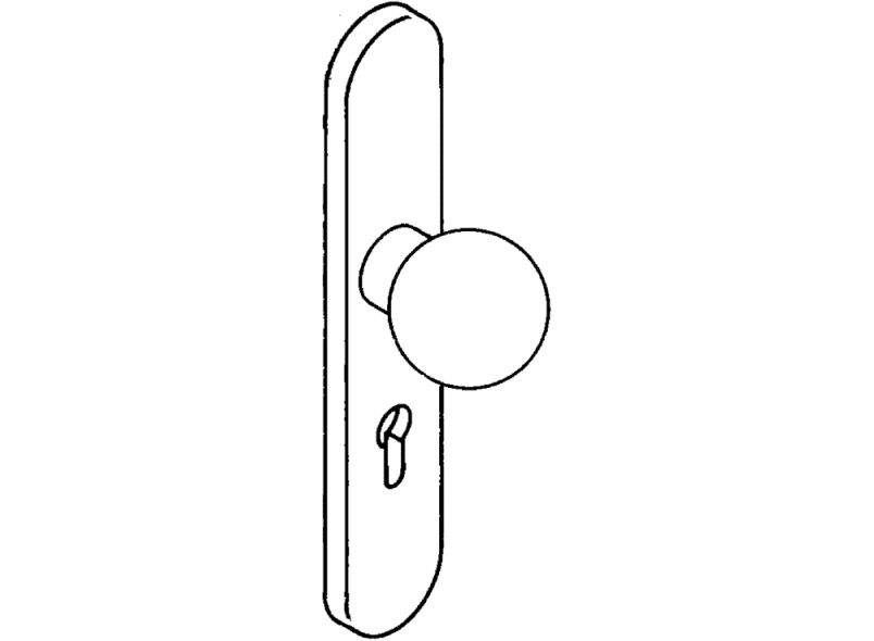 111K.73 Ручка полукомплект ручка модель 123.23 HEWI System 111 | Polyamid  - Вид №2