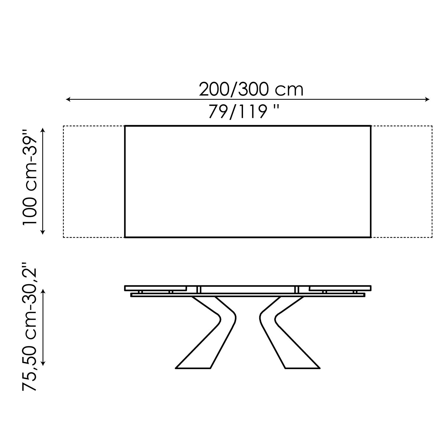 Прямоугольный выдвижной стол BONALDO PRORA ARCH-00060555 - Вид №9