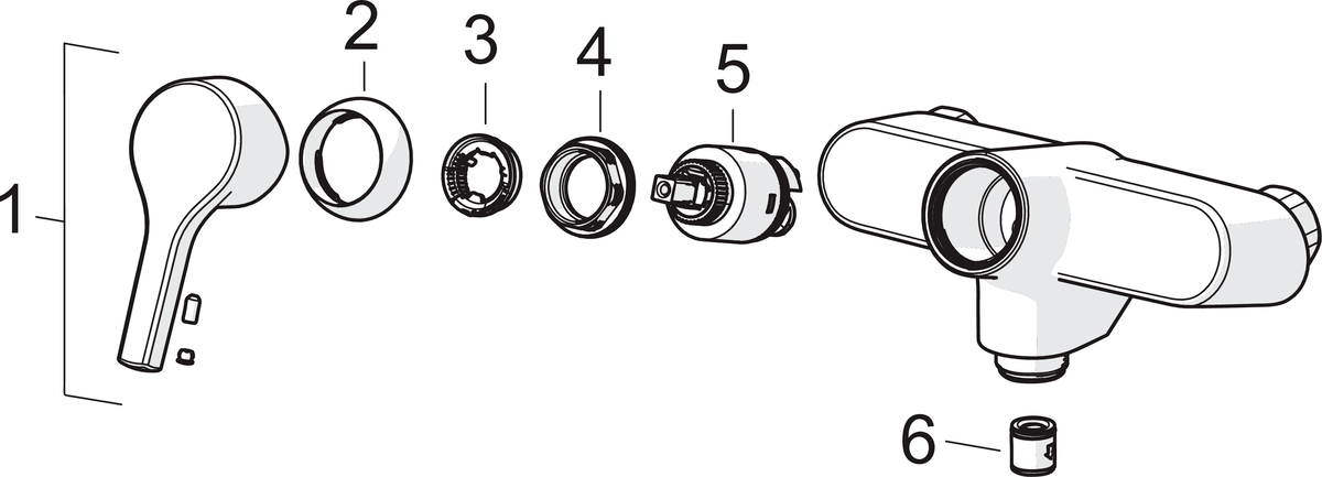 Oras 3970H Смеситель для душа 3970H Saga Style Хром  - Вид №4