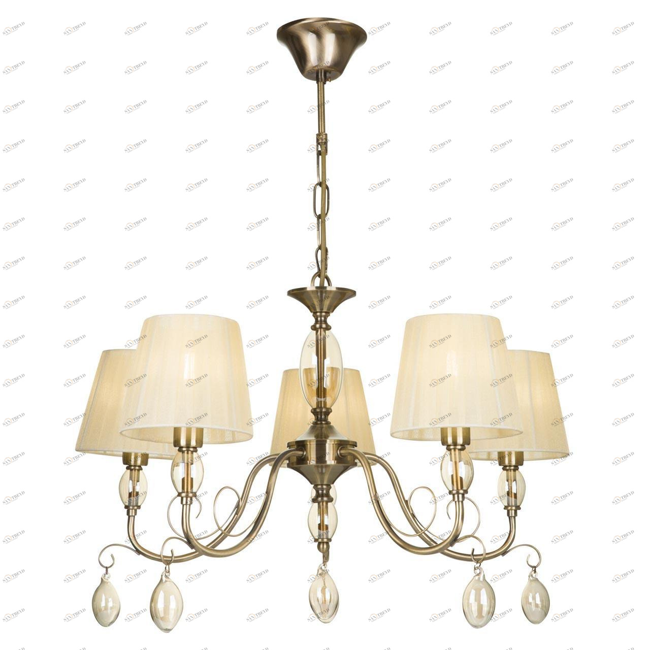 Подвесная люстра Freya Peta FR2004PL-05BZ FREYA PETA 279383 Бежевый 