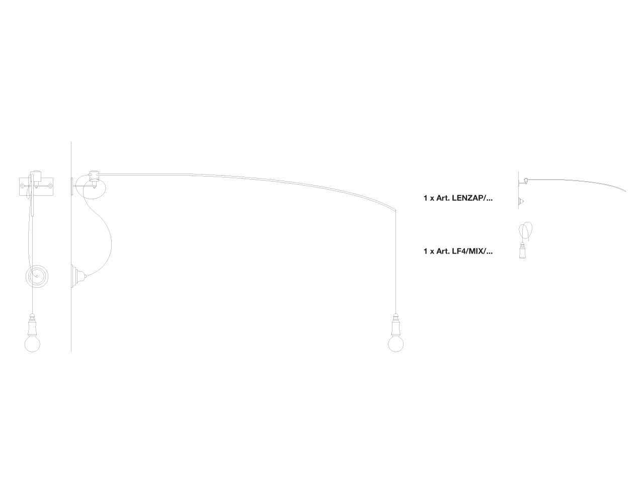 Керамический подвесной светильник Aldo Bernardi Fate ARCH-00039849 - Вид №5