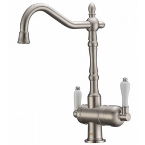 Zorg ZR 326 YF Nickel Смеситель для кухни Zorg 360х230 мм