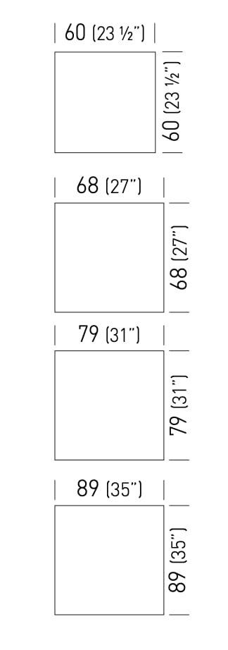 Квадратный стол из инженерного пластика GABER MUG ARCH-00053672 - Вид №3