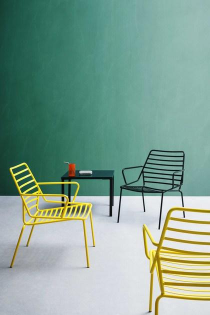 GABER Садовый стул из окрашенного металла с подлокотниками Link sun-id-1361354 - Вид №1