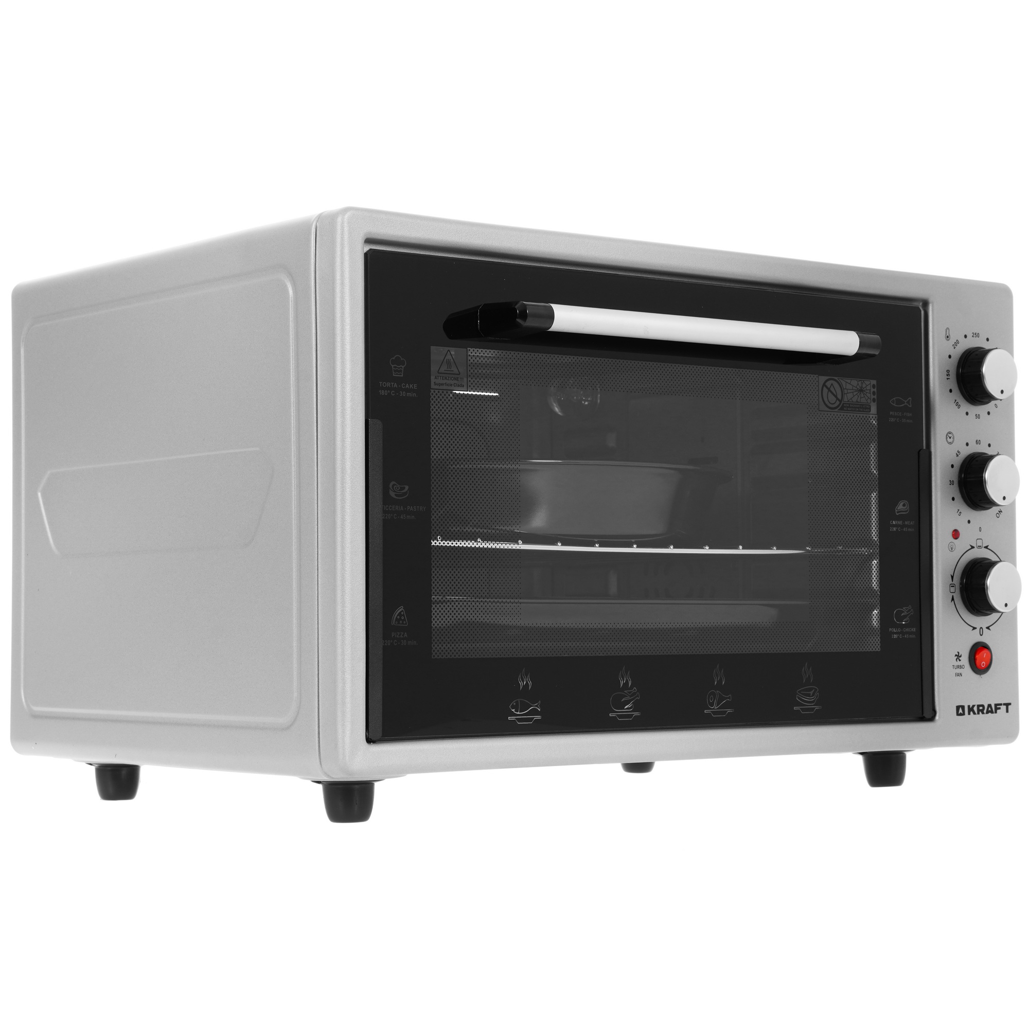 8189989 Мини-печь Kraft KF-MO 4506 GR серый STDN-0138557 - Вид №1