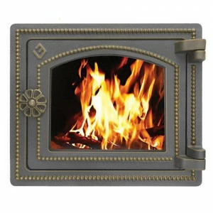 Дверка каминная Везувий ДТ-3С (бронза)