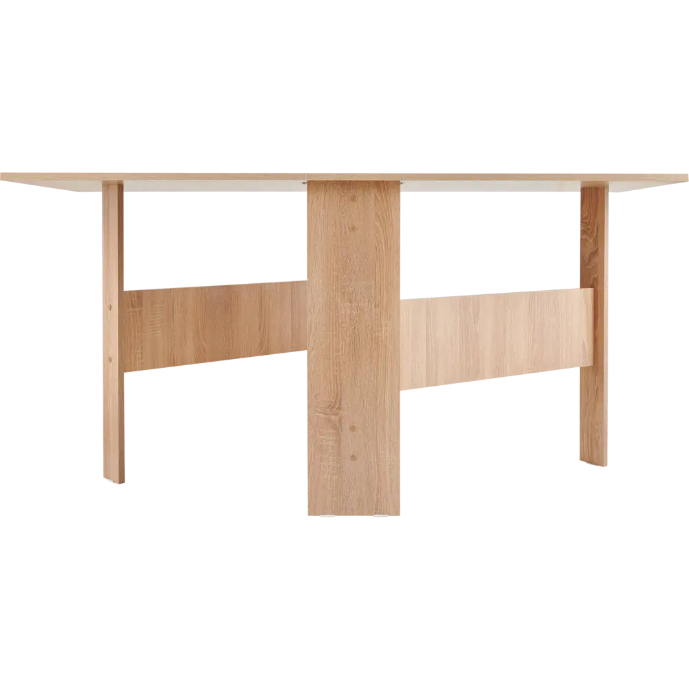 Стол-книжка раскладной 23.2-163x80x75 см прямоугольный ДСП цвет сонома Santreyd STLM-2021999 - Вид №2