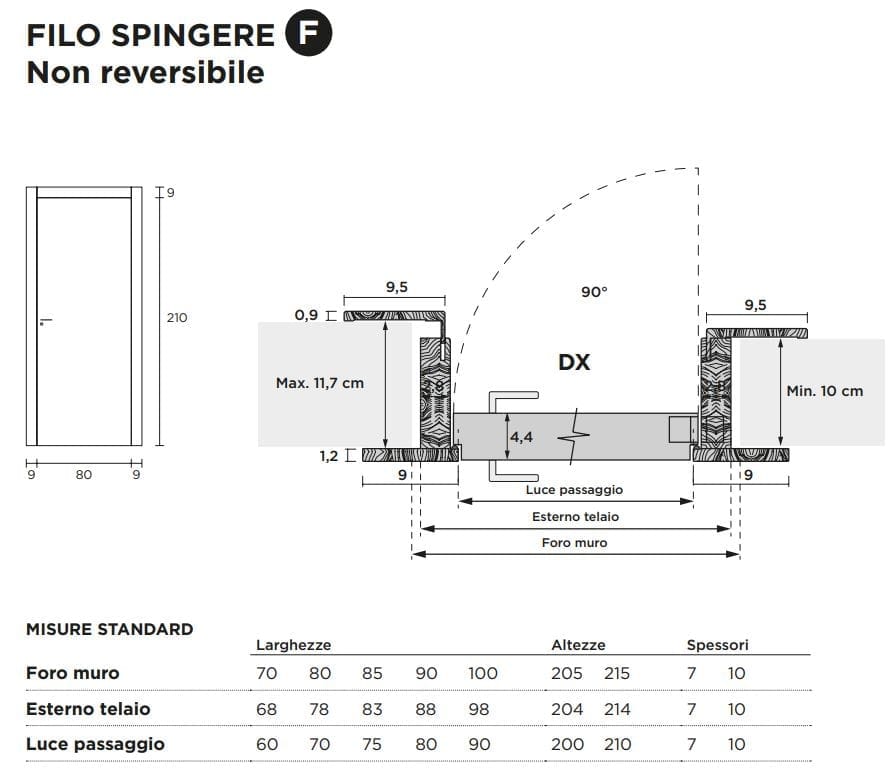 Распашная дверь с выдвижными петлями Venus Design Вера ARCH-00078388 - Вид №3