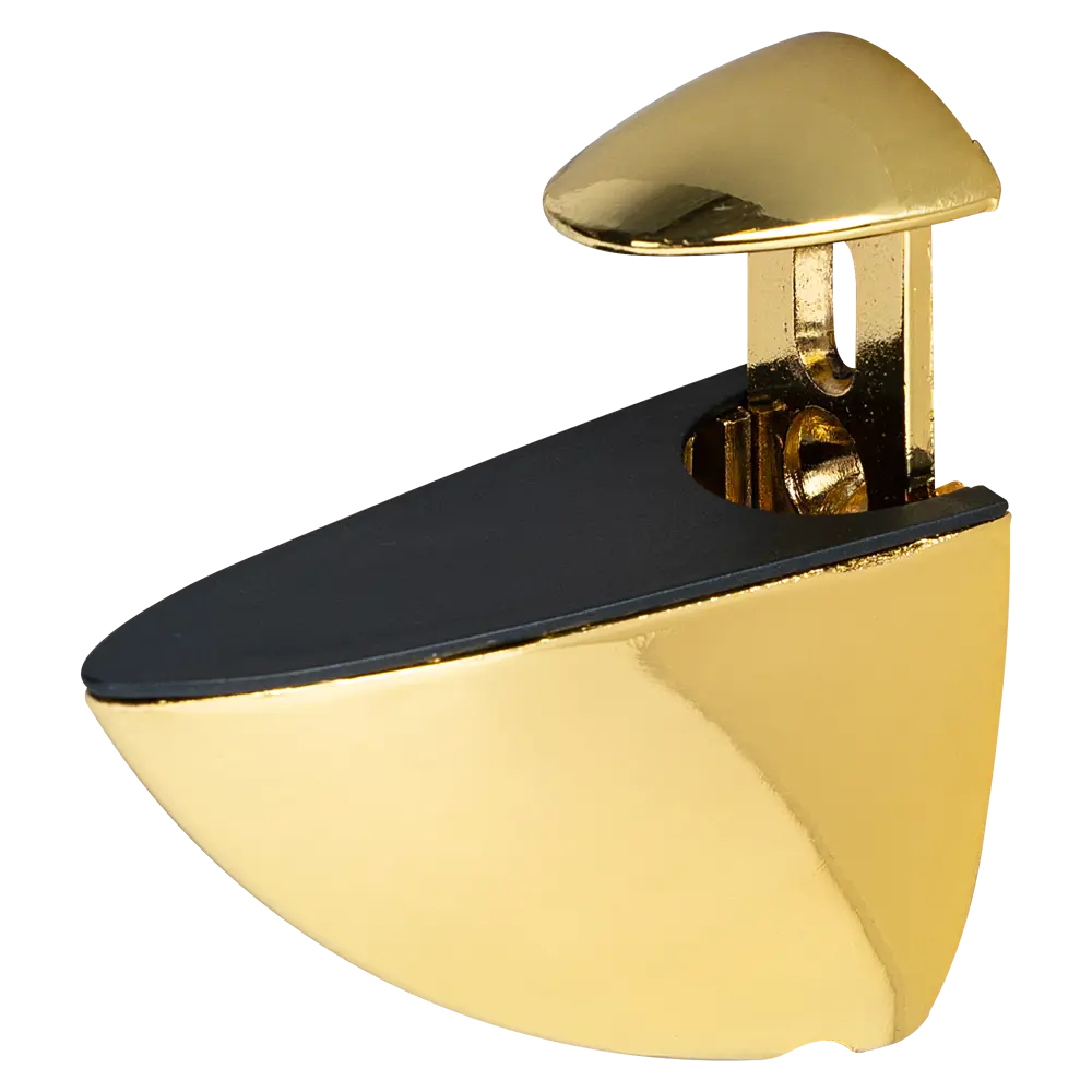 Полкодержатель Пеликан 70x27x60 мм ЦАМ цвет золото Santreyd STLM-2021691