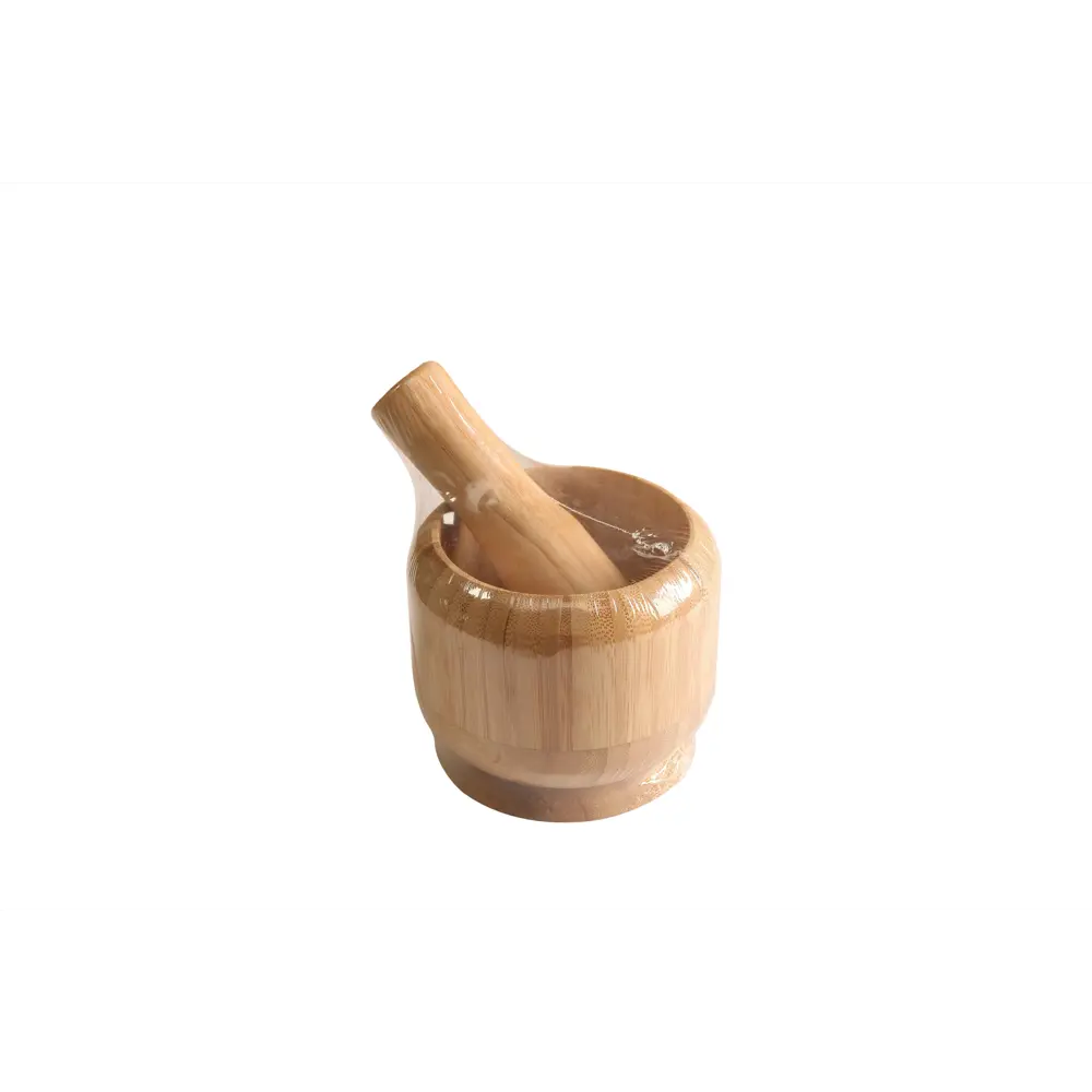 Ступка с пестиком 10.6 см бамбук цвет желтый Santreyd STLM-2062497 - Вид №5