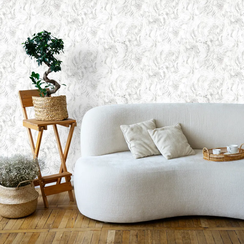 Обои флизелиновые Belvinil Планета серые 1.06 м 1036-21 STLM-2113990 - Вид №4