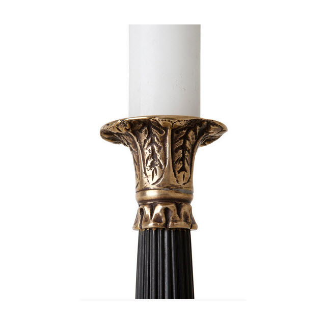 Подсвечник металлический бронзовый Perignon от Eichholtz EICHHOLTZ EICHHOLTZ 060300 Золото;черный  - Вид №5