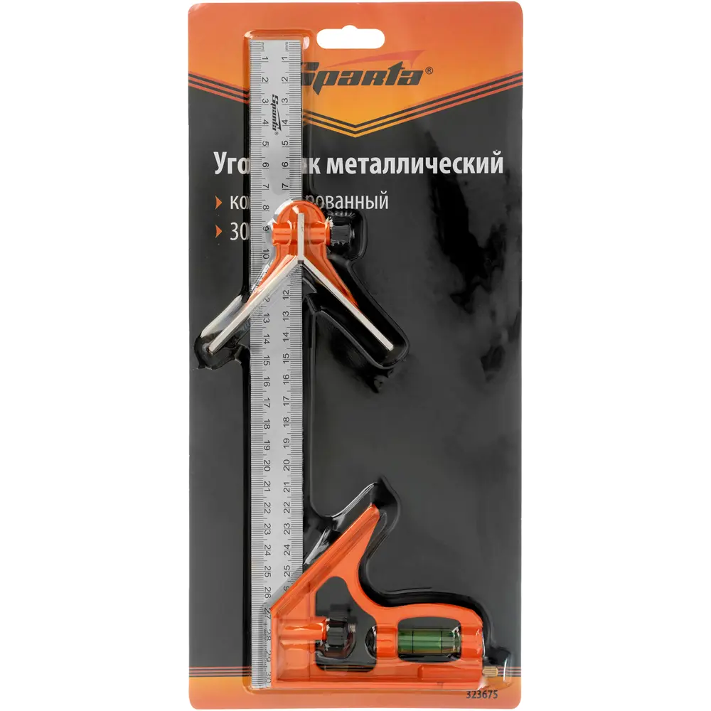 89345328 Линейка измерительная стальная с уровнем Sparta 323675 300 мм STLM-0846732  - Вид №7