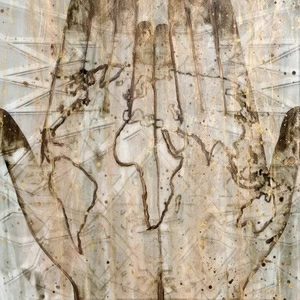 Арт-панель на холсте Alex Turco Middle East Glare The World Is Yours Golden