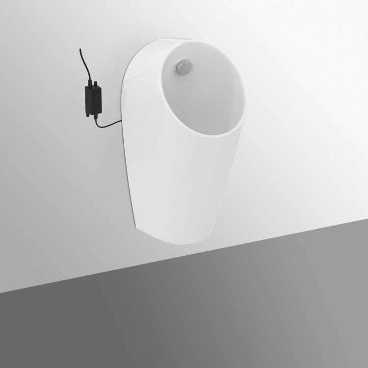 E189701 MAXI Smart E-Hybrid Писсуар со встроенным датчиком, задняя подводка Ideal Standard SPHERO - Вид №1