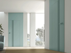 Распашная дверь с выдвижными петлями