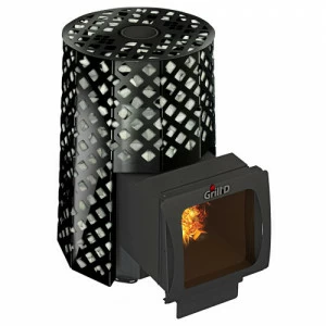 Печь для бани GRILL'D Violet Romb Long Window Max с закрытой каменкой