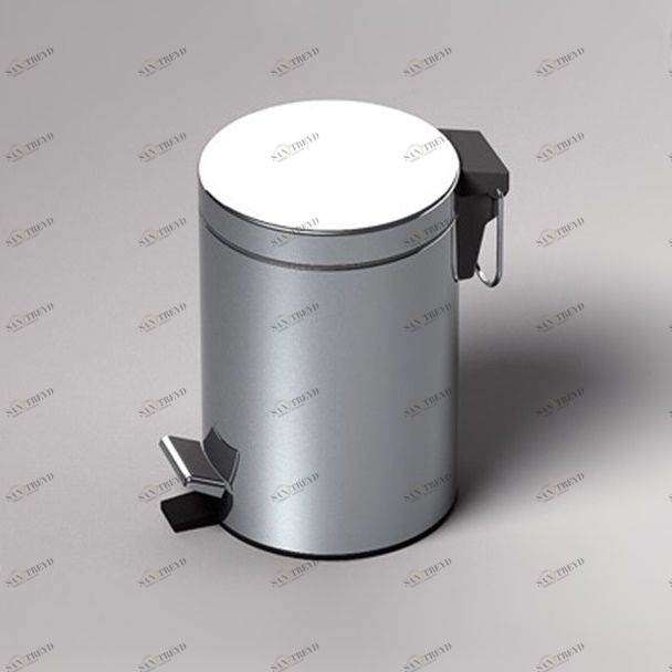 Sonia Ведро мусорное с педалью металлическое 3 л Commercial Items Хром 006434