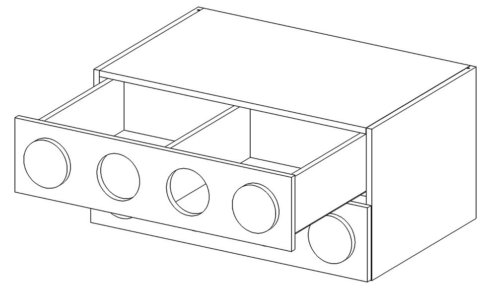 Комод детский малый с 2 ящиками и декором "Леголенд" МАНДАРИН ЛЕГОЛЕНД 178726 Розовый Santreyd  - Вид №5