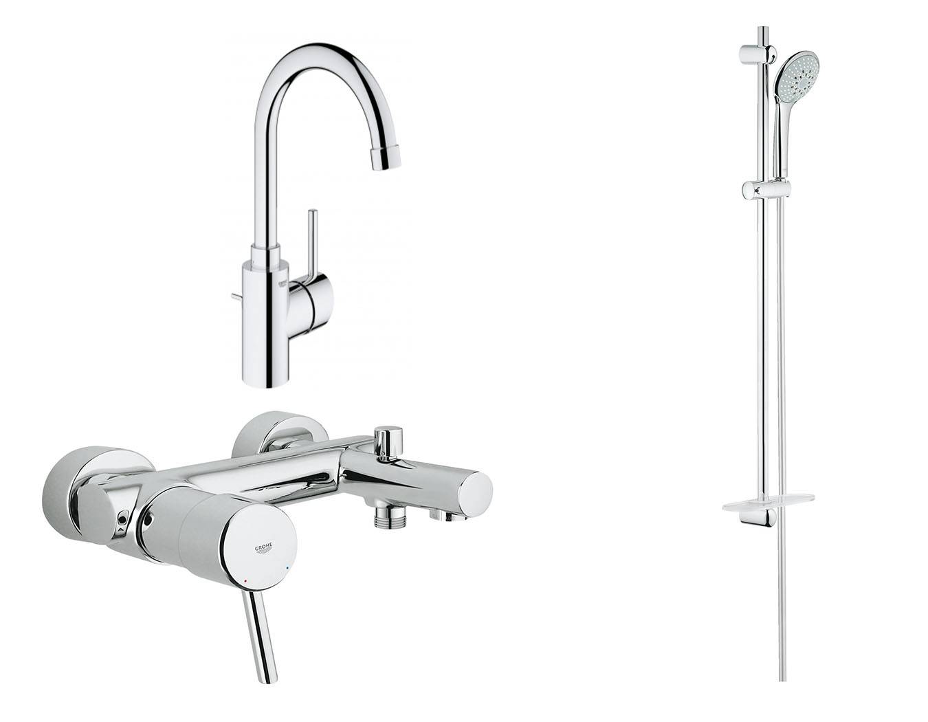 Готовый комплект для ванной комнаты GROHE Concetto (NB0024)