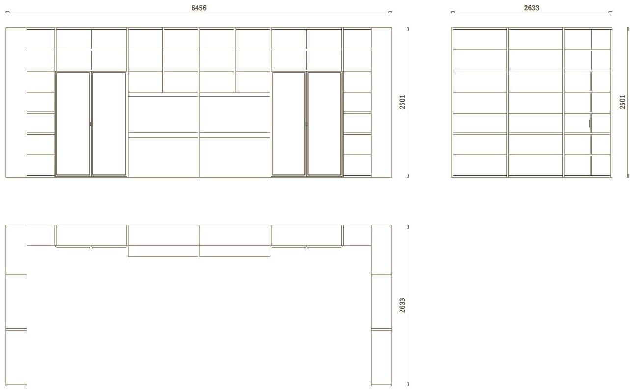 Febal Casa Книжный шкаф из дерева и стекла с подсветкой sun-id-1380408 - Вид №5