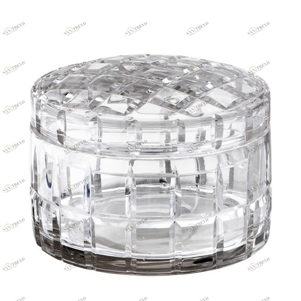 Ваза с крышкой стеклянная 11х15 см прозрачная Box Rocabar EICHHOLTZ ДИЗАЙНЕРСКИЕ 00-3883335 Прозрачный 