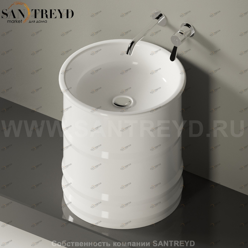 ACER0799PZZ Накладная раковина на столешницу  круглая Agape 