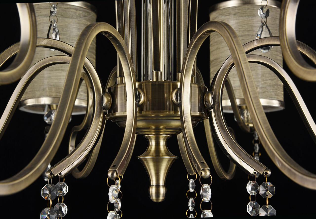 Подвесная люстра Freya Faust FR2300-PL-12-BZ FREYA ДИЗАЙНЕРСКИЕ, FAUST 186120 Бежевый  - Вид №2