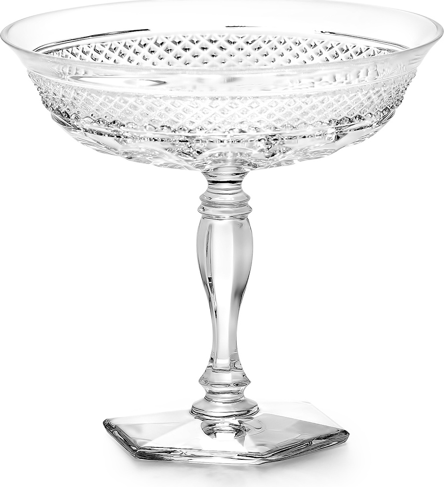 10629646 Avdeev Crystal Ваза "Петергоф" на ножке Хрусталь 