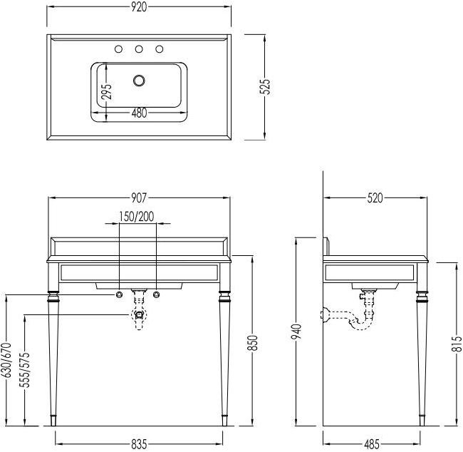 Напольная раковина стоящая овальная Devon&Devon sun-id-1363015 - Вид №3