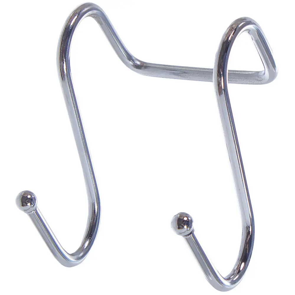 Крючок двухрожковый Delinia 6x5x5 см сталь цвет хром STLM-2152823 - Вид №1