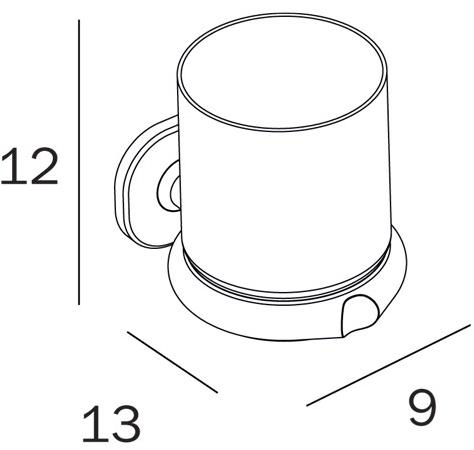 INDA® Настенный держатель для зубных щеток из матового стекла Ellepi A44100 - Вид №2
