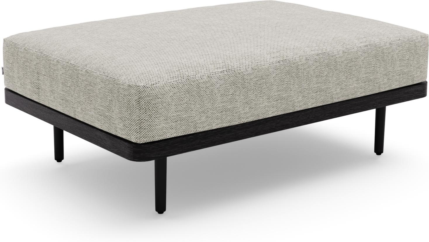 Большая скамеечка для ног / из teakового дерева nero black Manutti Flex MNST508